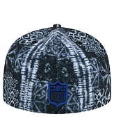 New Era Men's Black York Giants Shibori 59fifty Fitted Hat