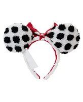Loungefly Mickey Friends Minnie Mouse Rocks The Dots Sherpa Headband