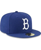 New Era Men's Royal Brooklyn Dodgers Cooperstown Collection Wool 59fifty Fitted Hat