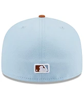 New Era Men's Light Blue/Brown Washington Nationals Spring Color Basic Two-Tone 59fifty Fitted Hat