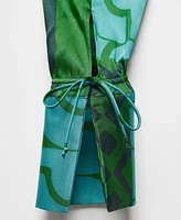 Mango Women's Printed Bow Dress