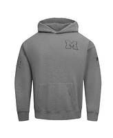 Pro Standard Men's Gray Michigan Wolverines Neutral Pullover Hoodie