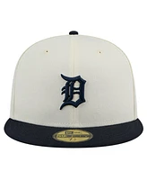 New Era Men's White Detroit Tigers Evergreen Chrome 59Fifty Fitted Hat