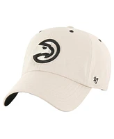 47 Brand Men's Cream Atlanta Hawks Lunar Clean Up Adjustable Hat