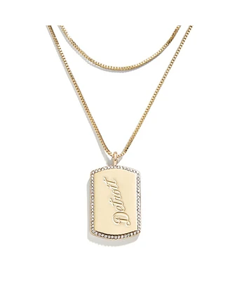 Wear by Erin Andrews x Baublebar Detroit Tigers Dog Tag Necklace