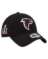 New Era Men's Black Atlanta Falcons Distinct 9Twenty Adjustable Hat