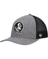 47 Brand Men's Charcoal Florida State Seminoles Carbon Trucker Adjustable Hat