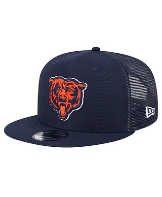 New Era Men's Navy Chicago Bears Main Trucker 9Fifty Snapback Hat