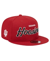 New Era Men's Crimson Indiana Hoosiers Team Script 9Fifty Snapback Hat