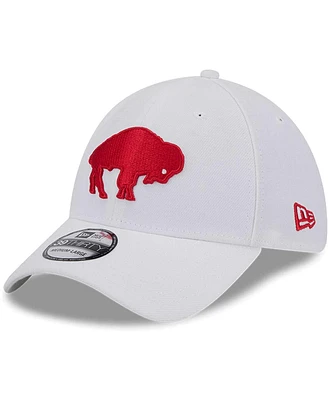 New Era Men's White Buffalo Bills Throwback 39Thirty Flex Hat