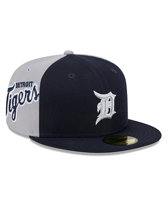New Era Men's Navy/Gray Detroit Tigers Gameday Sideswipe 59Fifty Fitted Hat