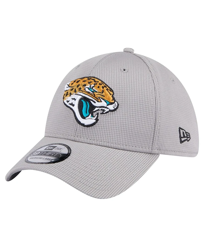 New Era Men's Gray Jacksonville Jaguars Active 39Thirty Flex Hat