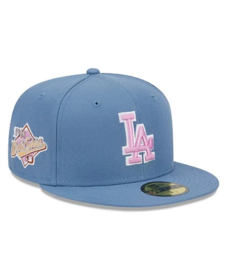 New Era Men's Los Angeles Dodgers Faded Blue Color Pack 59Fifty Fitted Hat