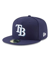 New Era Men's Navy Tampa Bay Rays 2024 Mlb World Tour: Dominican Republic Series 59fifty Fitted Hat