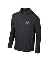 Colosseum Men's Black Ohio State Buckeyes Cloud Jersey Raglan Long Sleeve Hoodie T-Shirt