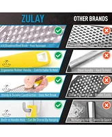 Zulay Kitchen Professional Stainless Steel Flat Handheld Cheese Grater