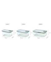 Mepal EasyClip 1Pc. 51oz Rectangular Glass Box