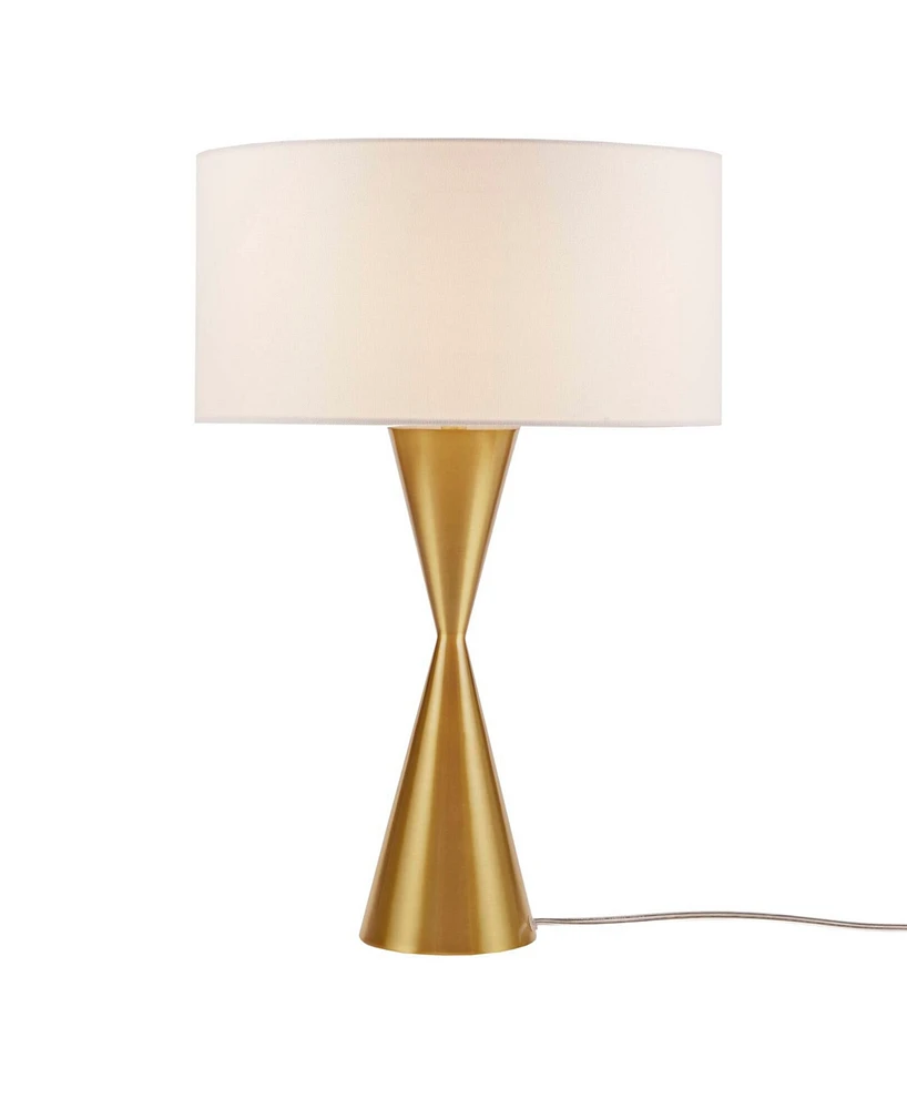 Ink+Ivy Gold Hourglass Metal Table Lamp