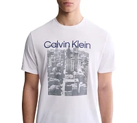 Calvin Klein Men's Faded City Logo Graphic T-Shirt