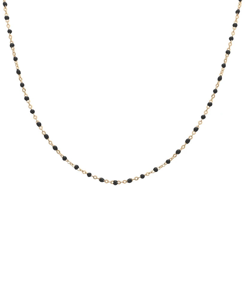 Giani Bernini Enamel Bead Collar Necklace, 16" + 2" extender, Created for Macy's