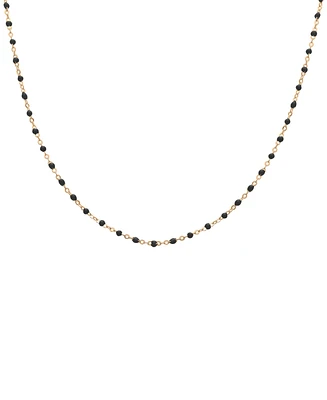 Giani Bernini Enamel Bead Collar Necklace, 16" + 2" extender, Created for Macy's