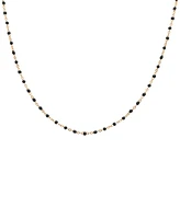 Giani Bernini Enamel Bead Collar Necklace, 16" + 2" extender, Created for Macy's