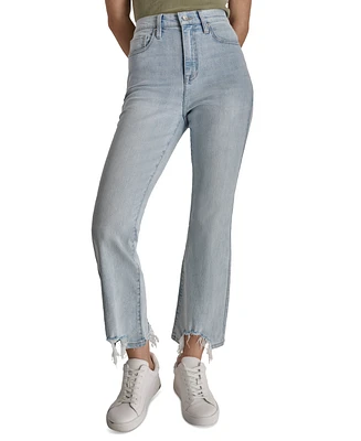 Dkny Jeans Women's High-Rise Destructed-Hem