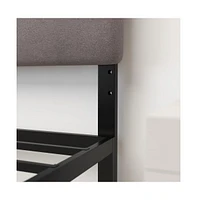 Merrick Lane Coppola Queen Headboard With Tufted Upholstery And Powder Coated Metal Frame
