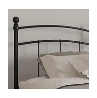 Merrick Lane Kildare Twin Metal Headboard Contemporary Arched Headboard With Adjustable Rail Slots