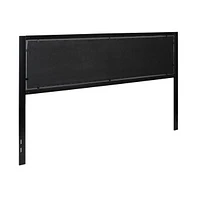 Merrick Lane West Avenue King Headboard Upholstered With Metal Frame And Adjustable Rail Slots