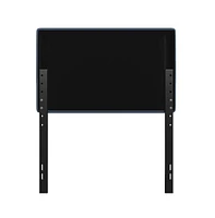 Merrick Lane Coppola Twin Headboard With Tufted Upholstery And Powder Coated Metal Frame