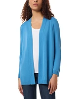 Jones New York Petite Long Sleeve Open Front Cardigan