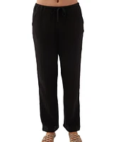 O'Neill Juniors' Brenda Cotton Gauze Wide-Leg Pants
