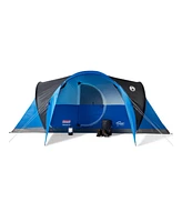 Coleman 8-Person Montana Cabin Camping Tent with Hinged Door, Blue