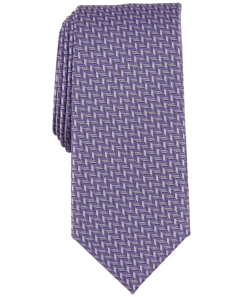 Alfani Men's Slim Geometric Tie, Created for Macy's