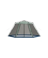 Coleman Skylodge 15 x 13 Instant Screen Canopy Tent, Moss Green