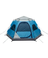 Coleman Camp Burst 4-Person Camping Tent, Scuba Blue