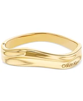 Calvin Klein Stainless Steel Logo Structural Bangle Bracelet