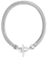 Calvin Klein Stainless Steel Snake Chain 15-3/4" Collar Necklace