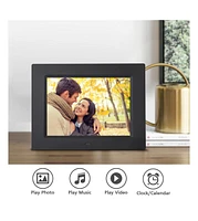 Sungale 8 inch Digital Photo Frame, Black, 800x600 - Photo/Video/Music Support