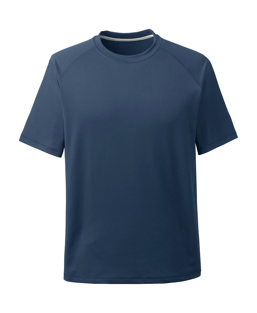 Lands' End Men's School Uniform Short Sleeve Active Tee