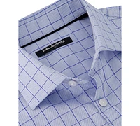 Karl Lagerfeld Paris Men's Slim-Fit Windowpane Woven Shirt