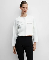 Mango Women's Lapel Detail Jacket