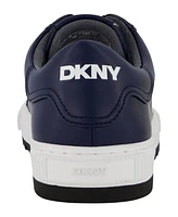 Dkny Men's Smooth Leather Sawtooth Sole Sneakers