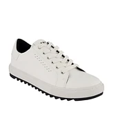 Dkny Men's Smooth Leather Sawtooth Sole Sneakers