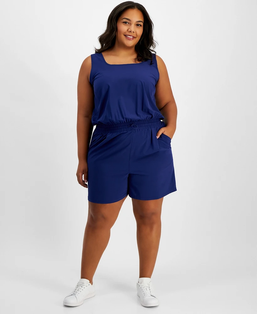 Id Ideology Plus Commuter Romper, Created for Macy's