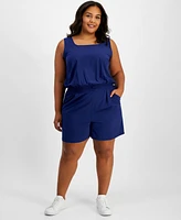 Id Ideology Plus Commuter Romper, Created for Macy's