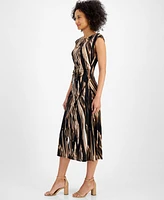 Connected Women's Printed Midi Dress