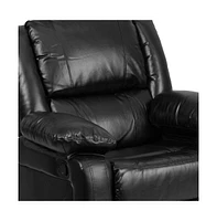 Emma+Oliver Recliner With Bustle Back And Padded Arms