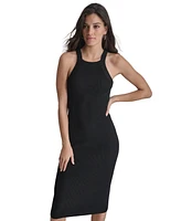 Dkny Jeans Women's Ribbed Knit Sleeveless Bodycon Dress